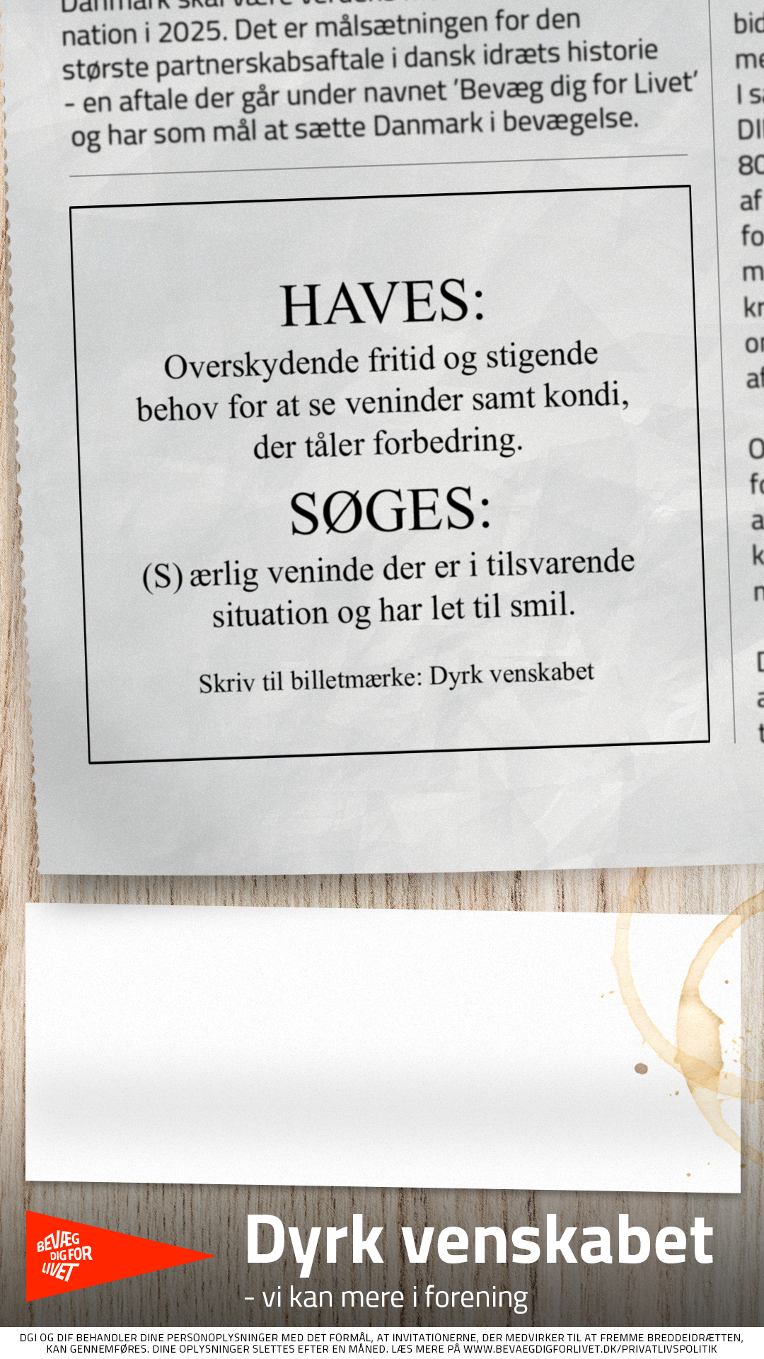 Kontaktannonce - kvinde